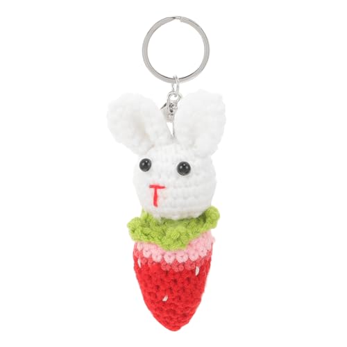 COSMEVIVI Niedlicher Schlüsselanhänger Dekoration Mini-häschen- Gestrickt Für Tasche Kleiner Schlüsselanhänger Tragbarer Schlüsselanhänger