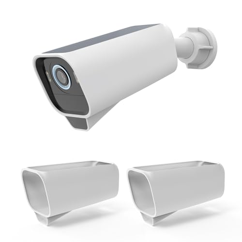 TIUIHU Schutzhülle für eufy S3 Pro Kamera,wasserdichte silikonhülle für Eufy Security Überwachungskamera (2-Weiß)