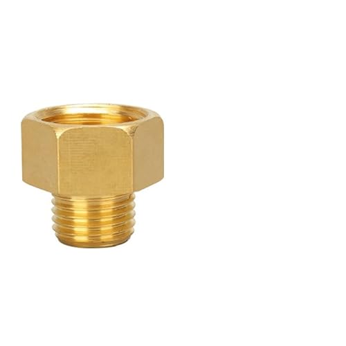 1PC Messing 1/8 "1/4" 3/8 "1/2" M14 M20 Männlich Zu Weiblich Gewinde Sechseckige Buchse Reduzierung Rohr Fitting Gas Stecker Adapter Koppler (Color : 2-20)