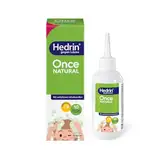 HEDRIN Once Natural, Läusemittel mit natürlichen Inhaltsstoffen zur schonenden Behandlung von Kopfläusen, ohne Pestizide, ohne Alkohol, ohne Duftstoffe und ohne Silikone – hypoallergen - 100ml Lotion