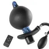 LZYLWC Aufblasbarer Analplug mit Elektrostimulation Inflatable Dildo für Männer Frauen 12 Modi, 20 Stufen, Verstellbare Größe – BDSM Elektro Sexspielzeug für Paare Elektro Shock Set