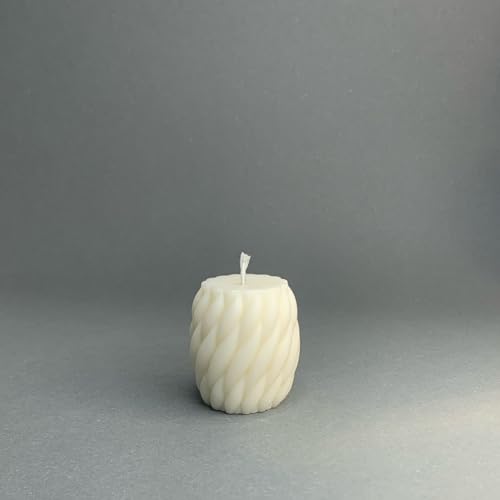 Braided Candle, geflochtene Kerze, Tropfenkerze, Knutkerze, Designkerze, Vegan, Sojawachs, handgemachte Kerze, Handmade, Naturfarbe