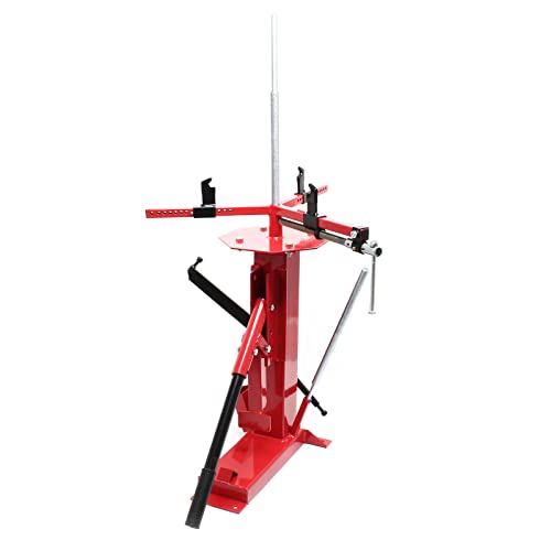 Wiltec Universelles Reifenmontiergerät 4" bis 21" (101,6-533,4 mm), für Achsen Ø 12-25 mm, Reifenmontagegerät aus Stahl zur manuellen Montage und Demontage
