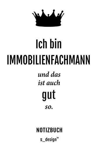 Notizbuch für Immobilienfachmänner / Immobilienfachmann / Immobilienfachfrau: Originelle Geschenk-Idee [120 Seiten kariertes blanko Papier]