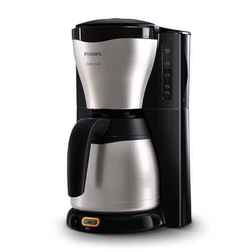 Philips Filterkaffeemaschine – 1.2-Liter-Thermoskanne, bis zu 15 Tassen, Edelstahl, (HD7546/20), 1000watts, 25.5 x 22.1 x 37.01 cm, silbern/schwarz