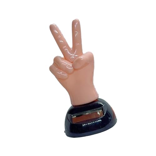 Kreativer Solarfinger Bobbleheart Spielzeugfreundlicher Armaturenbrettstile Amüsant Solarschüttler Fingerspielzeug Für Autos Und Schreibtische