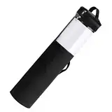 Weihnachts-Aufbewahrungstasche, Transparenter Geschenkpapierhalter aus PVC mit Reißverschluss für Geschenkpapier, Dekorationen, Dachboden, Garage (BLACK)