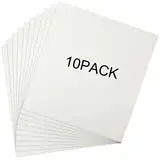 10 Stück Ofenpapier, Keramikfaser, 27,9 x 30,5 x 0,3 cm, Hochtemperatur-Keramiktemperaturdichtung, Material, Papier, weiße Isolierung, feuerfest, Mikrowellen-Ofenblech für Glassicherung (0,3 cm)