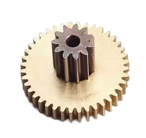 Motorritzel, Zahnrad, Modulritzel, 1 STK. Zahnräder 0,2/0,3 M 10T Untersetzungsmotor Kupferzahnrad Metallwälzfräsen Doppelzahnrad GS(11T 0.35m+4t 0.3m)