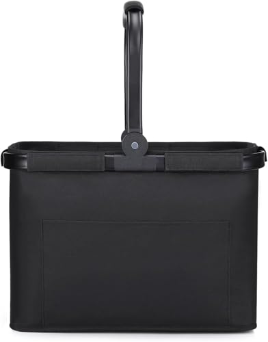 Diurwur® 30L Einkaufskorb Familie Einkaufstasche Faltbar Tragekorb Groß Picknickkorb Klappkorb Praktischer Einkaufen Korb mit Gepolsterten Griffen - ideal für Reisen/Picknick/Einkaufen/Geschenk