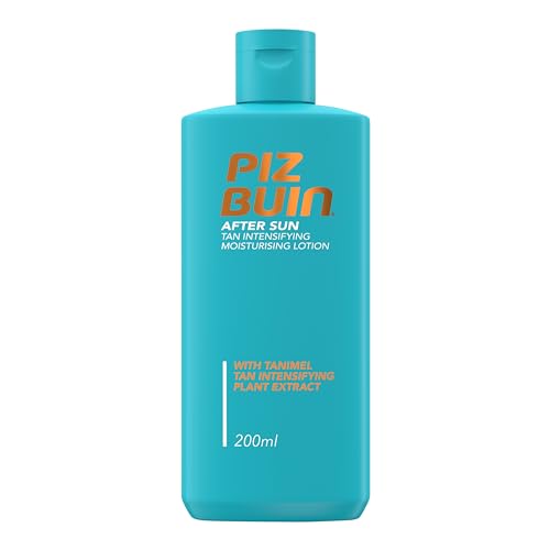 PIZ BUIN After Sun Tan Intensifier Lotion (200 ml), schnell einziehende Bräunungsbeschleuniger Bodylotion, spendet 24h Feuchtigkeit