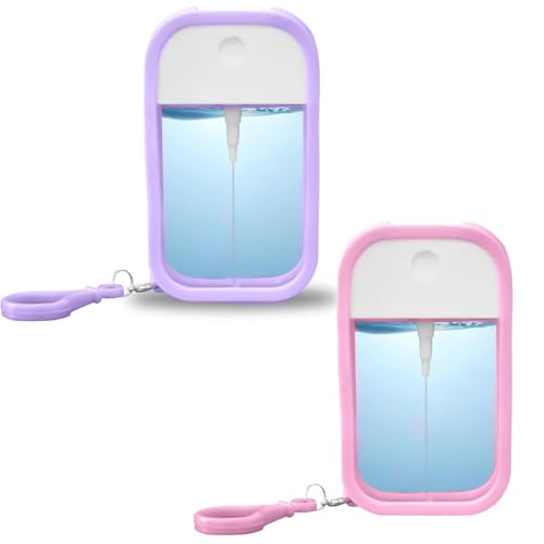 ZOPJUMA 2 Stück 50ml Sprühflaschen Kleine,Wiederverwendbar Mini Feinnebel Sprühflasche,für Parfüm, Körperpflege Flüssigkeit,Kosmetik