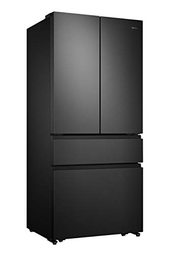 Hisense RF540N4SBF2 French Door Kühl-Gefrierkombination/ NoFrostPlus/ Inverter-Kompressor/ Multiflow 360°/ SuperCool/ 181,7 cm/ Kühlteil 302 l/ Gefrierteil 178 l/ 40 dB/ 310 kWh/ Jahr/ Schwarz