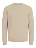 JACK & JONES Herren JJEBASIC Knit Crew Neck NOOS 12137190, Crockery, L