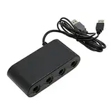 Controller Adapter für Gamecube, Controller Adapter für Wii U, PC, für Switch, 4 Ports 3 in 1 Game Controller Adapter mit Turobo Funktion