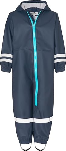 Playshoes Unisex Kinder Regen-Overall 405301, 11 - Marine, 98
