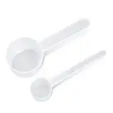 Messlöffel, 2 Stück Scoop Löffel, Transparent Protein Messlöffel, Dosierlöffel, Gramm Löffel, Messlöffel Gramm, für Kochen Backen Messlöffel Waschpulver, 10ml, 20ml, 30ml, 40 ml und 2g, 3g, 4g