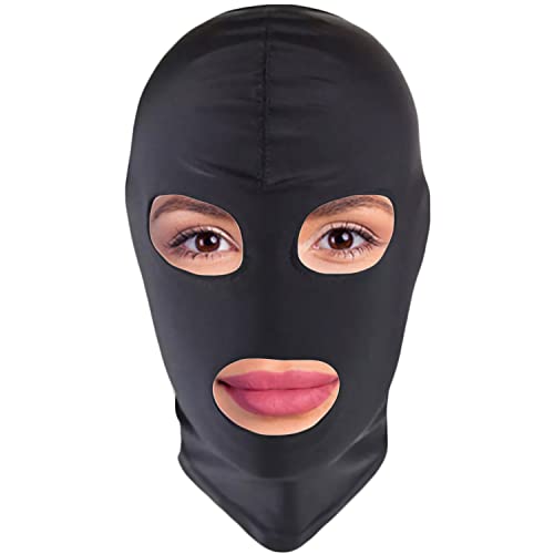 BDSM Maske von FOPS Sklaven Sexspielzeug Extrem Bondage Maske Maske bdsm Fetisch Maske SM Maske - Unigröße Erotische Spiele & Abenteuer für Paare (Augen und Mund aussetzen) Sex maske B23-1