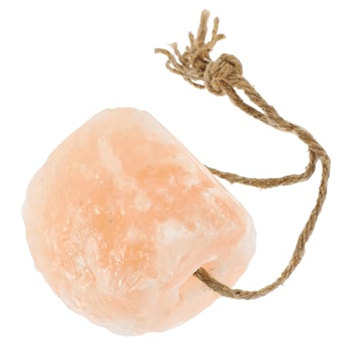 HAF® 1x Salzleckstein 2-3 kg mit Kordel für Pferde, Rinder, Wild und Schafe | Leckstein aus 100% Bergkristallsalz | Mineralleckstein aus Pakistan | Größe: 2-3 kg | Menge: 1 Stück