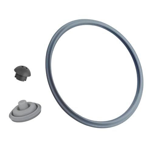 WMF Schnellkochtopf Ersatzteile, 22cm Dichtungsring, Kochsignaldichtung für schnellkochtopf 22 cm, Sicherheitsventil für WMF Perfect Schnellkochtopf 2,5l 3l 4,5l, 6,5l 8,5l(3-teiliges Set)