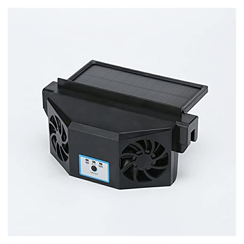 Autoabluftventilator Solarauto Kühlerluftkreislauf Auto Kühlung Artefaktautoabluftventilator(Color:1007Black)