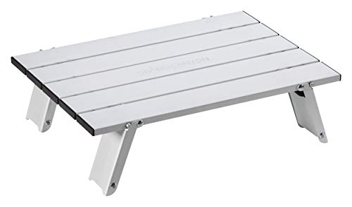 Grand Canyon TUCKET TABLE MICRO | Kleiner Camping Tisch aus Aluminium | stabil und leicht, nur 700g, max. 30Kg, klappbar, sehr kleines Packmaß | für Camping, Trekking, Outdoor, Reisen, Picknick