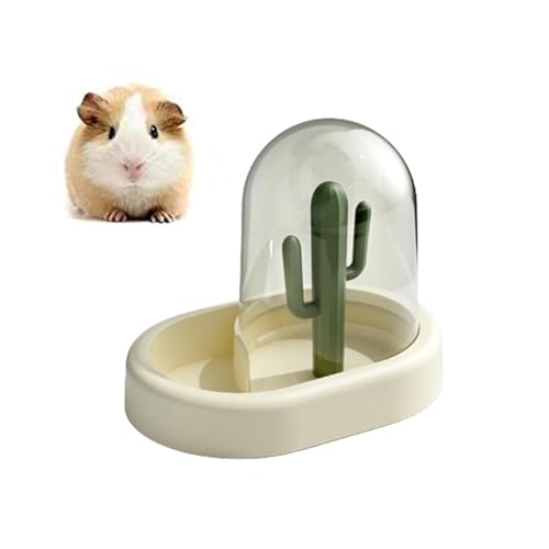 Automatischer Futterspender Hamster, Automatischer Futterautomat, Automatic Feeder Hamster, Hamster Zubehör, Hamster Napf, Hamster Futternapf für Hamster, Vögel, Tauben, Papageien, Mini-Igel (Gelb)