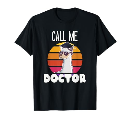 Lustiges Lama Alpaka Promotion Doktortitel Geschenk T-Shirt