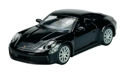 Welly 2019 Porsche 911 992 4S Coupe Schwarz 1/34-1/39 Metall Automodell Die Cast Neu im Karton