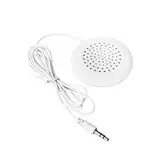 Lautsprecher für Kissen, Stereo Lautsprecher 3,5 mm, HiFi Minilautsprecher, DIY Tragbarer Kissenlautsprecher für MP3, MP4, CD-Player, Handy, Kompatibel mit Audiogeräten (Weiß)