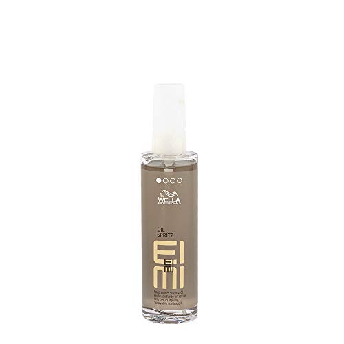 Wella EIMI Oil Spritz sprühbares Glanz Öl – Haaröl mit UV-Schutz für glänzende Haare – Spray mit Anti-Frizz-Effekt für ein geschmeidiges, natürliches Haarstyling – 1 x 95 ml