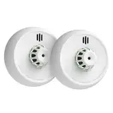 X-Sense funkvernetzter Hitzemelder mit versiegelter 10-Jahres-Batterie und einfacher Installation, Wärmemelder kompatibel mit Basisstation, XH02-M, 2-Pack