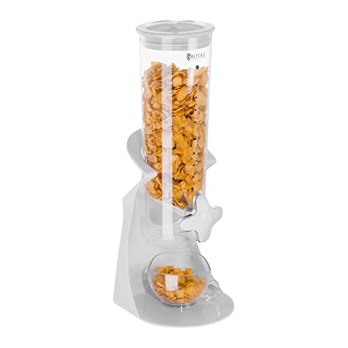 Royal Catering - Müslispender Cerealienspender (1,5 L Fassungsvermögen, Ausguss, Ablage für 8,5 cm hohe Schüsseln)