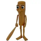 Tung Tung Tung Sahur Figur, Sammlerfigur, Tralalero Tralala Figure,3D-gedruckte Witzige Cartoon-Figur, Sammelstück für Regaldekoration, Kultiges Geschenk (B)