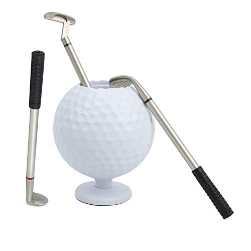 Mini Golfball Stift, Rollkragenpullover Rudleneck Set Putter Pen Ball Model Pen Ball Stift, Zuhause