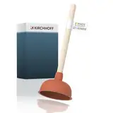 Kirchhoff 99908200 Profi-Pömpel 140 mm, Saugglocke für verstopfte Toilette, Badewanne, Dusche, WC-Pümpel zur chemielosen Reinigung, großer Abflussreiniger bei Verstopfung, Rot