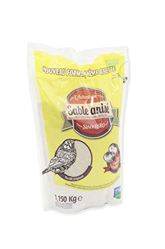 Tyrol | Vogelsand 1kg für Vogelkäfig | Käfig-Sand mit Anis für Vogel -Hygiene, Wohlbefinden & Samenverdauung | 1 Beutel, Vogelsand 1,150kg | Für Haustiere und Vogel-Dekoration