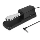 kwmobile Universal Sustain Keyboard Pedal - mit 1,5m Anschluss Kabel - Sustainpedal Fußpedal für digitales Klavier Keyboard - Piano Haltepedal