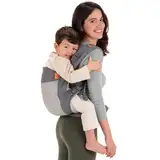 Beco Toddler Babytrage mit extra breitem Sitz - Kindertragerucksack aus 100% Polyester 3D-Performance-Netzstoff, 2 Tragepositionen, Kindertrage Bauch/Kindertrage Rücken, Kindertrage Wandern, 9-27 kg