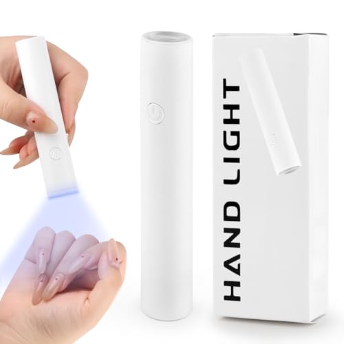 KEWUZY U V Lampe für Gelnägel Wiederaufladbar, Mini U V Lampe, Wiederaufladbar Mini UV Lampe Nägel, LED Nagellampe Nageltrockner Nägel für Nagellack Aufbaugel Nail Tips, Geschenke für Frauen