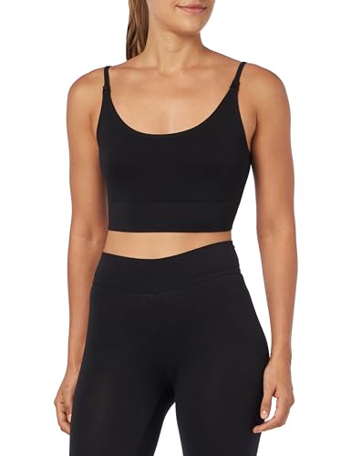 Noppies Damen Mira Seamless Nursing Rib Top Trägershirt Cami Shirt, Schwarz, M-L EU