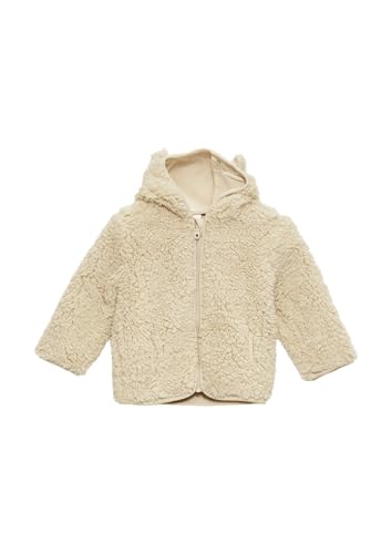 s.Oliver Teddyplüsch-Jacke mit Öhrchen helles beige 80