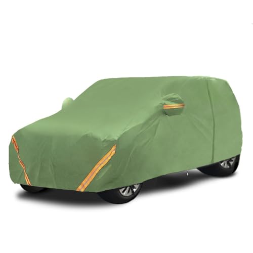 Vollständige Autoabdeckung Kompatibel Mit Isuzu Elf 2021-2024, wasserdichte Winddichte Plane Für Den Außenbereich(Green)