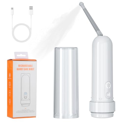 Po Dusche Wiederaufladbares tragbares Reise-Bidet 180ML, IPX7 wasserdichtes elektrisches Bidet Spray mit 3 Sprühmodi für die persönliche Hygiene Reinigung, beruhigende postnatale Pflege, Perineal