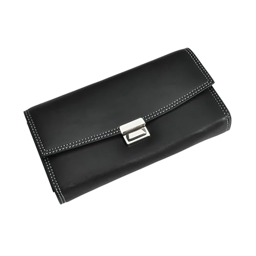 Kellner Geldbörse Premium, Kellnerbörse, Geldbeutel, Damen Herren Portemonnaie mit Holster, Steck-Tasche und Kette mit großem Münzfach, Taxi, Restaurant, Pizza