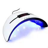 LKE UV Lampe für Gelnägel, 36W Nageltrockner mit Tragbarer USB-Ladefunktion, 30/60/90s Timing-Funktion, LCD-Display und Infrarotsensor, Led nagellampe ist für alle Gele Geeignet