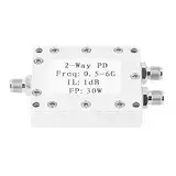 Grcfumo HF-Leistungsteiler, 0,5–6 GHz 2-Wege-Leistungsteiler, 30 W Leistungsteilermodul für Elektroprofis 500–6000 MHz