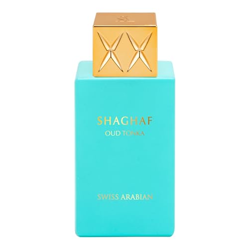 Swiss Arabian Shaghaf Oud Tonka Eau de Parfum Unisex 75ML - Eine fesselnde Mischung aus Mandel, Tonka und warmer Vanille - Eine Symphonie aus Eleganz und Anziehungskraft