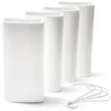 Ligano® Heizkörper Luftbefeuchter weiß – Keramik Wasserverdunster für die Heizung (4er Set)