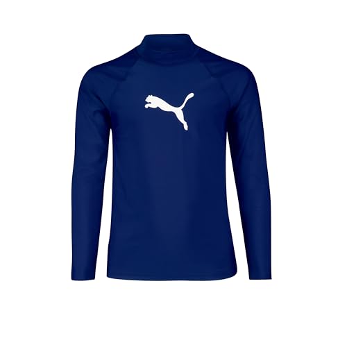 Puma Kinder Rashguard Badebekleidung, Marineblau, 164